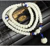 Natürliche original Hainan Authentic White Jade Bodhi 108 Multi-Layer Multi-Layer Armband Armband mit Bodhi Lotus