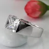 Princesa dos homens choucong corte de Diamante 925 Sterling Silver Anel de Noivado De Casamento Sz 8-12 Frete grátis Presente