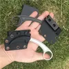 Tactische klauwmessen Karambit 440C stenen wasblad Volledige Tang stalen handvat vaste mes H5435