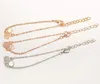 Leuke ananas vorm hanger bedelarmband voor vrouwen meisjes eenvoudige ketting armbanden rozen goud verzilverd mode-sieraden voet ketting