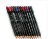 送料無料ホット品質最低品質最低販売販売新しいEyliner Lipliner鉛筆12個の異なる色
