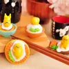 8pcslot Gudetama Lazy Egg Cute Mini Gudetama PVC Action Figure Toy toy for Home Decoration9593633