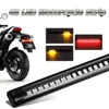 48LED Tira De Borracha Macia Vermelho e Âmbar Carro Da Motocicleta LEVOU Luz de Sinal de Turno Cauda Brake Stop License