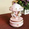 Factory Direct New Dome Revolving Drewniane Horse Music Box Pink Fine Dist Color Opcjonalnie