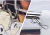 Multifunktionsfjäder Klädklipp Rostfritt stålpinnar för strumpor Foton Hang Rack Parts Portable Badrum Hängare Tillbehör