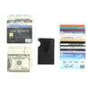 Para Klip İnce Cüzdan- Yinuode Minimalist cüzdan karbon fiber ön cep cüzdanı kart kart sahibi RFID engelleme kredisi c285e