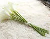 Simulation haut de gamme sentir pu mini calla lily fleurs artificielles décoration de la maison mariage fleur décoration GA71