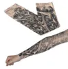 Nova moda falso tatuagem temporária braço mangas unisex uv proteção ao ar livre Deslizamento falso temporário no kit de mangas de braço de tatuagem
