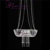 Wedding Faux Acrylic Crystal Chandelier Style Drape Suspended Cake Swing stand (Crystal, DIA24" OR 18")