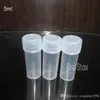 5G plastförpackningsflaska 5 ml piller injektionsfall snäpp cap container pulver burk 100 pcs transparent flaska taobao online shopping279a