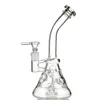 Fab Äggglasbägare Vattenpipor Vattenpipor Duschhuvud Perc Bong 9 Inch Mini Recycler Dab Rig Vattenpipor Små oljeriggar Wax Bubbler Smooth Pipe MFE09