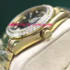 Orologi di lusso 41mm Oro 18 carati 5 colori Quadrante con diamanti Orologio con lunetta Orologio da polso da uomo automatico di moda