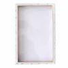 1pc Small Art Board Vit Blank Square Artist Canvas Wooden Board Frame Primed för olja Akrylfärg Maintitr Moding Boards