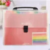 Hot 13 Pockets Expanding Files Folder A4 Expandable File organiser Portable Accordion File Folder Office Document Porte-documents sacs