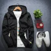 Spring Autumn Bomber Jacket Windbreaker Mens Hoodies Casual Outwaer Thin Coats Male Outwear Plus Size