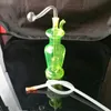 Glass Smoking Pipes Manufacture Hand-blown bongs Colored glass vase and water pipe kettle