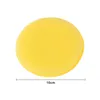 Wholesale 10CM Yellow Waxing Polish Wax Foam Sponge Applicator Pads Cars Vehicle Glass Clean 12pcs/lot