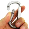 Outdoor Gear Aluminium D-Ring Locking Carabiner Light Maar Sterke, Lente Snap Sleutelhanger Clip Haak Schroef Gate Gesp Gratis verzending