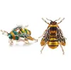 12 PC 패션 귀여운 꿀벌 에나멜 곤충 브로치 여성을위한 아이들 아이 동물 브로치 쥬얼리 히 자브 핀 파티 선물 액세서리