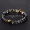 Amader Luxury Heren Trendy Golden Lion Heads Kralen Armbanden Gezonde Energie Stone Yoga Armband AB525