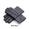 Hele verkoop- Brand Mens Fashion Fur lederen handschoenen Winter Warm Wool Gloves Winddichte multi-kleuren keuzes