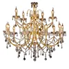 Oro 8 luci plafoniere contemporanee lampadari moderni candela cristallo murano lampadario stile veneziano