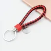 12PCS/Set Wholesale Fashionable Womens 8 Colors Leather Keychains Handmade Bag Decorate Keychains Key Ring for Gift