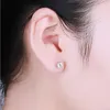 9K, 14K, 18K 골드 클래식 4 발톱 D/F 간단한 설정 Moissanite Earring Beautiful Forever Brilliant Stud 인증서