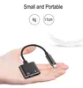 USB Type C Adapter Charger Audio Cable 2 i 1 Typec till 35mm Jack Headphone Aux Converter för Samsung för Xiaomi för Huawei2758085