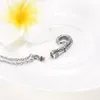 Wholesale cremation jewelry for ashes stainless steel Fish Hook with little Heart memorial keepsakes ashes jewelry