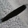 Capelli ricci profondi mongoli vergini caldi 100s applicano capelli naturali 16 "18" 20 "22" 24 "Estensioni dei capelli Micro Link Estensioni umane 100g Micro Bead