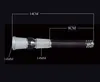 tige en verre vers le bas pour tuyau de fumée d'eau bong avec diffuseur fendu à l'intérieur de différentes tailles et longueurs de joint