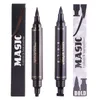 2018 neueste Miss Rose Stempel Eyeliner Seal Bleistift Professionelle Augen Make-Up Werkzeug Doppel Köpfe Zwei Köpfe Eyeliner Stift