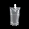 250mlスタンドアッププラスチック製ドリンクパッケージバッグジュース用ミルクコーヒー飲料液体梱包袋飲み物ポーチ8179013用
