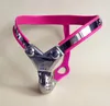 Kuisheidsgordel roze kleur roestvrij staal mannelijk apparaat met pikkooi seksslavin penisslot BDSM volwassen speelgoed voor mannen