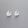 Everfast nouvelle boucle d'oreille paume minimaliste je t'aime signe boucles d'oreilles en acier inoxydable goujons mode oreille bijoux pour femmes filles T107270k