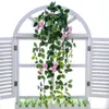 Simulazione Cestini artificiali per appendere fiori Finti viti di rose Matrimonio Appeso a parete Soggiorno Balcone Decorazione della casa 10 35mh ff