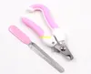 50sets / lot Pet Claw Nail Scissors Cutter Dogs Cats Nail Clippers Trimmer med fri nagel tåfil
