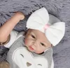 baby girls head bows hat newborn crochet beanie hats toddler kid knit hair accessories infant boy bonnet baby winter cotton pog2187083