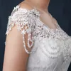 Free shipping High-grade Mermaid court train 2018 New Design White Lace Princess Bead Wedding Frocks Bridal Ball Gowns Wedding