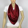 девушка женщины мужские твердые равнина 100% шелковицы атласный шелковый шарф квадратные шарфы шейные платки подарок аксессуары 90*90 см 10 цветов #4085