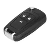 Flip Folding Remote Car Key Shell för Chevrolet Cruze Epica Lova Camaro Impala 2 3 4 5 Knapp HU100 BLADE