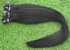 REMY Double Drawn Flat Tips Hair Extension 100S kapslar Keratin Pre Bonded Hair 100g Brasilianska Virgin Pre Bonded Hair Extensions