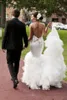 2018 sexy sirena abiti da sposa abiti da sposa spaghetti cinghie backless cappella treno western country Garden abiti da sposa abiti da festa formale