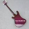 Niestandardowe 4 struny Purple Burst 4003 Elektryczny Gitara Basowa Chorme Hardware, Trójkąt Pearl Inlay, Roodewod Fingerboard