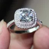 Choucong donne anello di fidanzamento 8mm diamante 925 sterling sterling sterling band anello sz 5-11 regalo