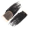 Superior Leverantör Brasilianska Virgin Hårförsäljare Kinky Curly Human Hair Weave Bundlar med Lace Frontal Closure Hair Extensions Wefts för dig