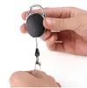 Mini Çok Fonksiyonlu Geri Çekilebilir Anahtarlık Siyah Anti-Lost Keychain Toka Geri Alınma Halkası Çekme Klipsi Keyasyon Açık