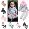 Newborn Infant Baby INS Suits 29 Styles Hoodie Tops Pants Outfits Camouflage Clothing Set Girl Outfit Suits Kids Jumpsuits OOA4498