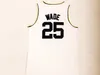 ヴィンテージマルケットゴールデンイーグルスドワーンウェイド3ジミー執事33大学バスケットボールジャージリチャーズ高校25ホワイトシャツS-XXL